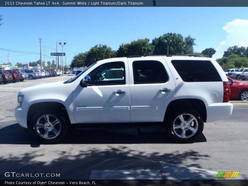Summit White / Light Titanium/Dark Titanium 2013 Chevrolet Tahoe LT 4x4