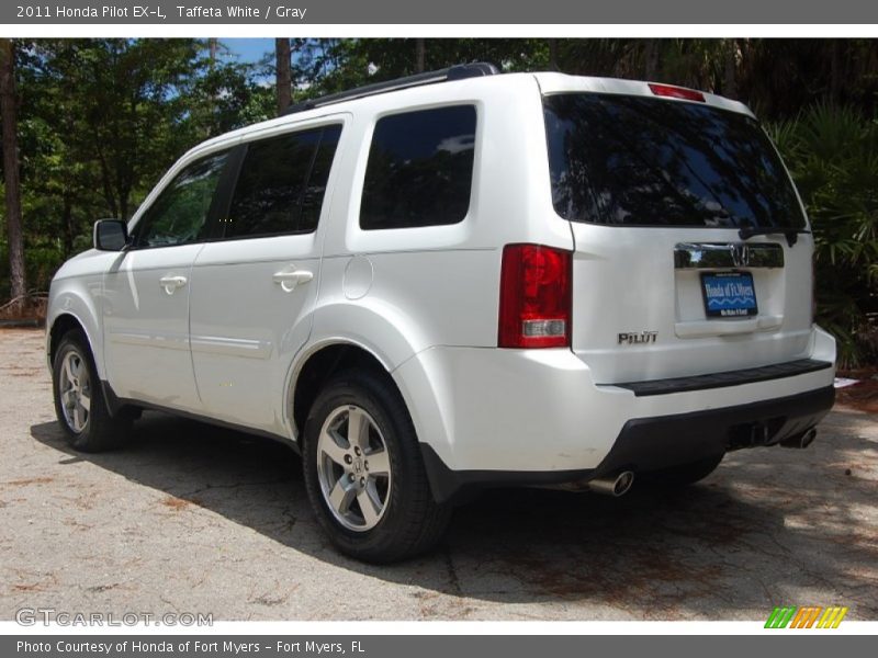 Taffeta White / Gray 2011 Honda Pilot EX-L