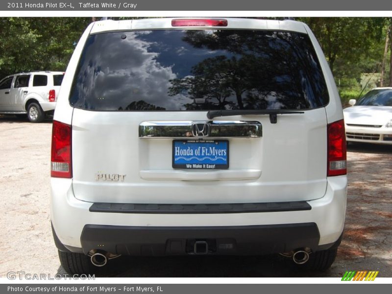 Taffeta White / Gray 2011 Honda Pilot EX-L