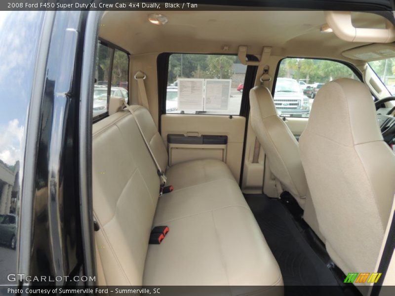 Black / Tan 2008 Ford F450 Super Duty XL Crew Cab 4x4 Dually