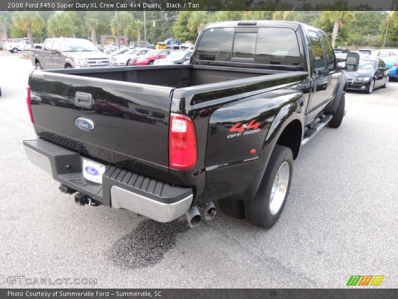 Black / Tan 2008 Ford F450 Super Duty XL Crew Cab 4x4 Dually