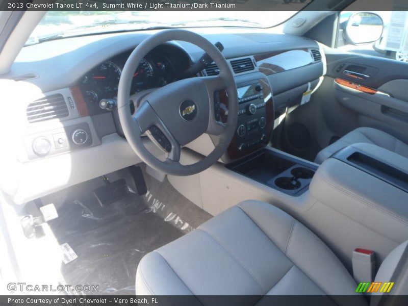 Summit White / Light Titanium/Dark Titanium 2013 Chevrolet Tahoe LT 4x4
