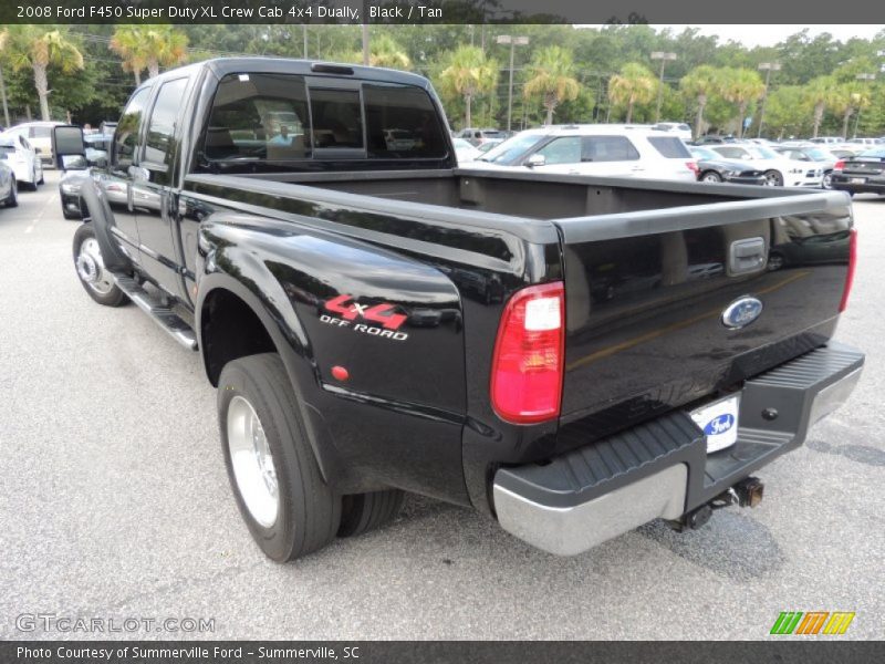 Black / Tan 2008 Ford F450 Super Duty XL Crew Cab 4x4 Dually