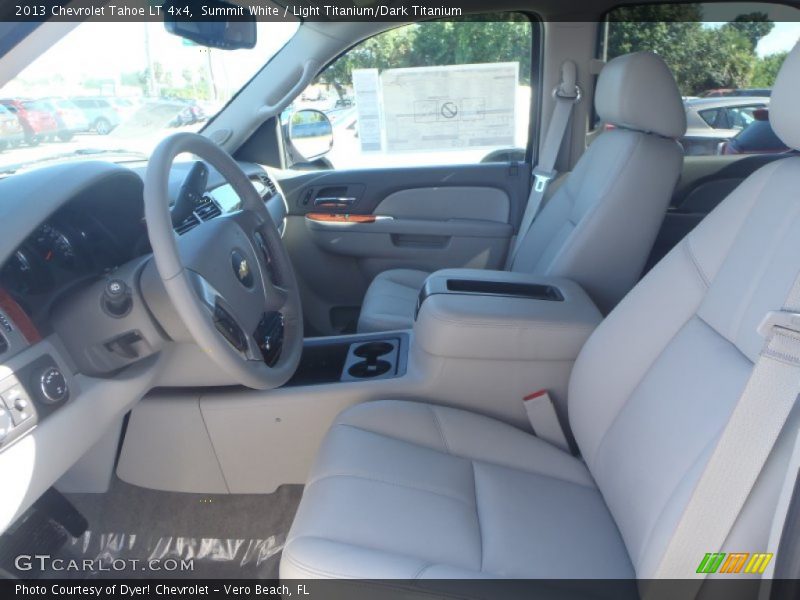 Summit White / Light Titanium/Dark Titanium 2013 Chevrolet Tahoe LT 4x4