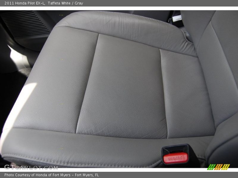 Taffeta White / Gray 2011 Honda Pilot EX-L