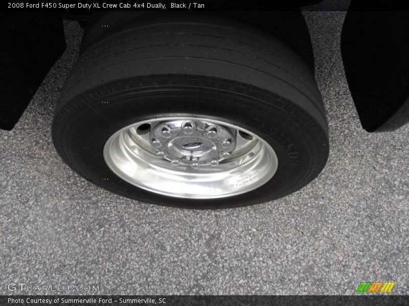 Black / Tan 2008 Ford F450 Super Duty XL Crew Cab 4x4 Dually