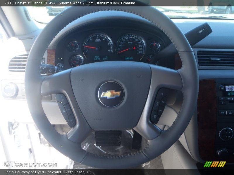 Summit White / Light Titanium/Dark Titanium 2013 Chevrolet Tahoe LT 4x4
