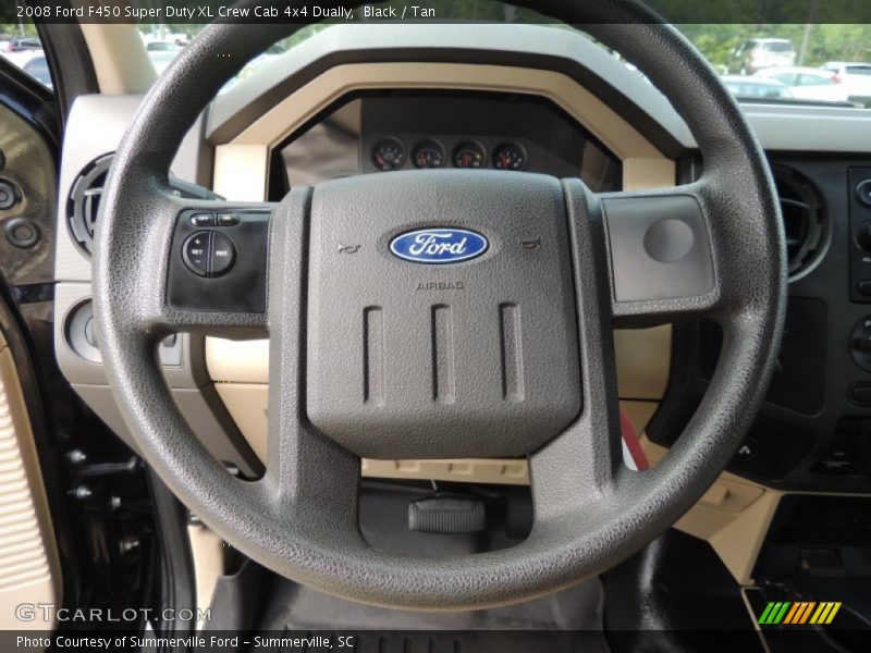 Black / Tan 2008 Ford F450 Super Duty XL Crew Cab 4x4 Dually