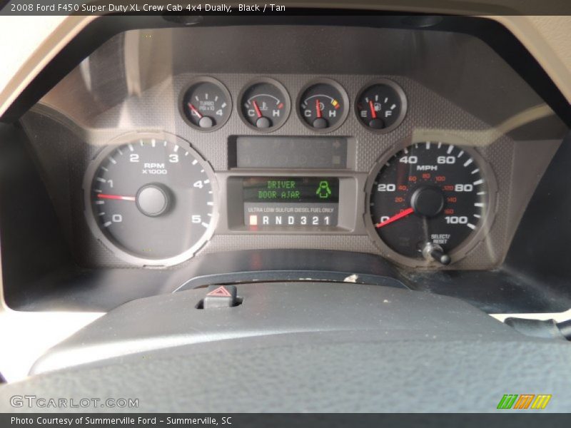 Black / Tan 2008 Ford F450 Super Duty XL Crew Cab 4x4 Dually