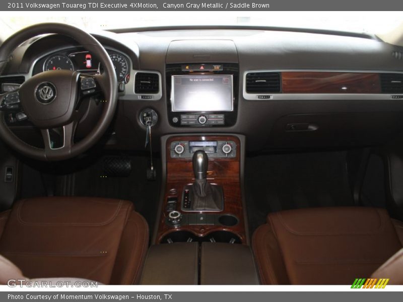 Canyon Gray Metallic / Saddle Brown 2011 Volkswagen Touareg TDI Executive 4XMotion