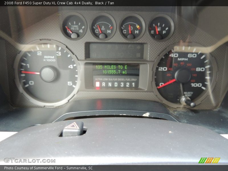 Black / Tan 2008 Ford F450 Super Duty XL Crew Cab 4x4 Dually