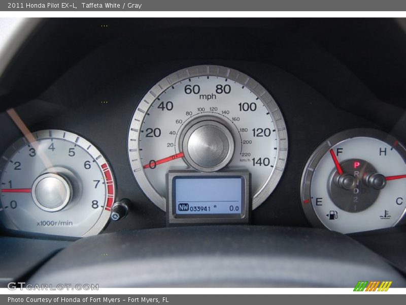 Taffeta White / Gray 2011 Honda Pilot EX-L