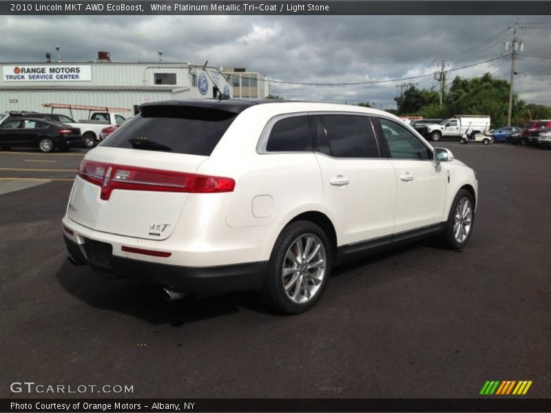 White Platinum Metallic Tri-Coat / Light Stone 2010 Lincoln MKT AWD EcoBoost