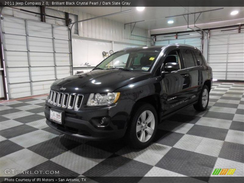 Brilliant Black Crystal Pearl / Dark Slate Gray 2011 Jeep Compass 2.0
