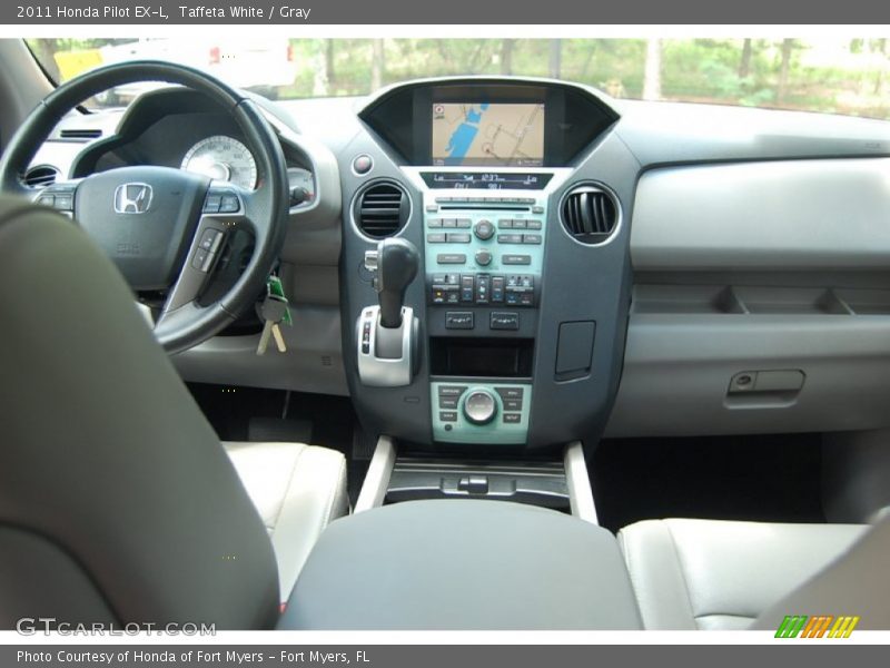 Taffeta White / Gray 2011 Honda Pilot EX-L