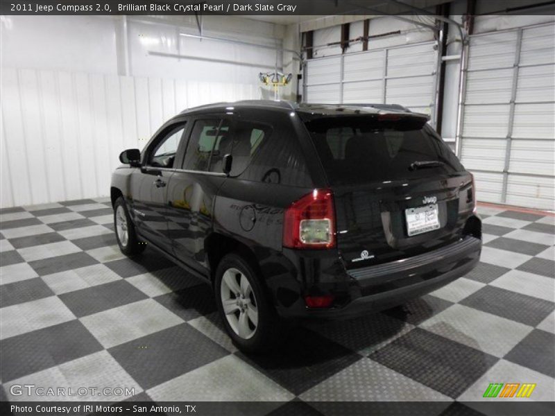 Brilliant Black Crystal Pearl / Dark Slate Gray 2011 Jeep Compass 2.0