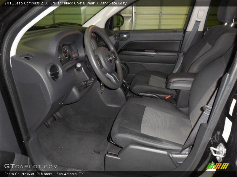 Brilliant Black Crystal Pearl / Dark Slate Gray 2011 Jeep Compass 2.0