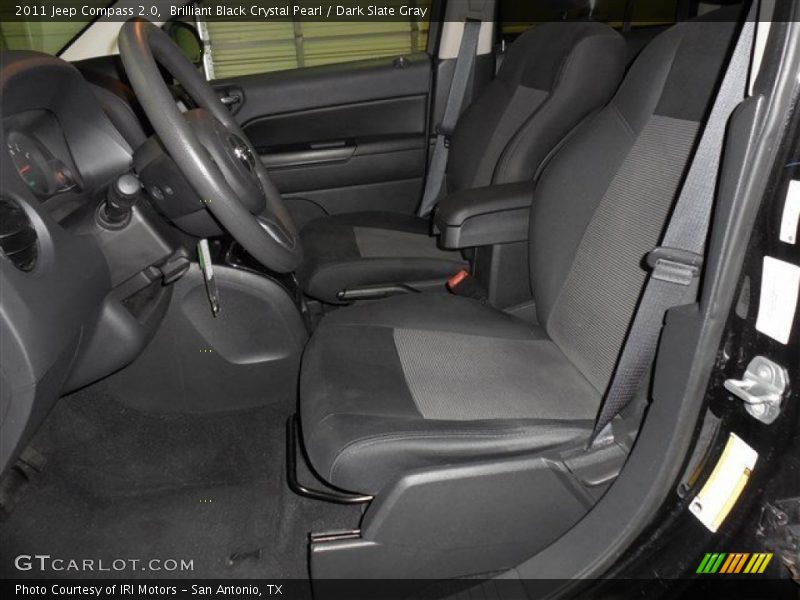 Brilliant Black Crystal Pearl / Dark Slate Gray 2011 Jeep Compass 2.0