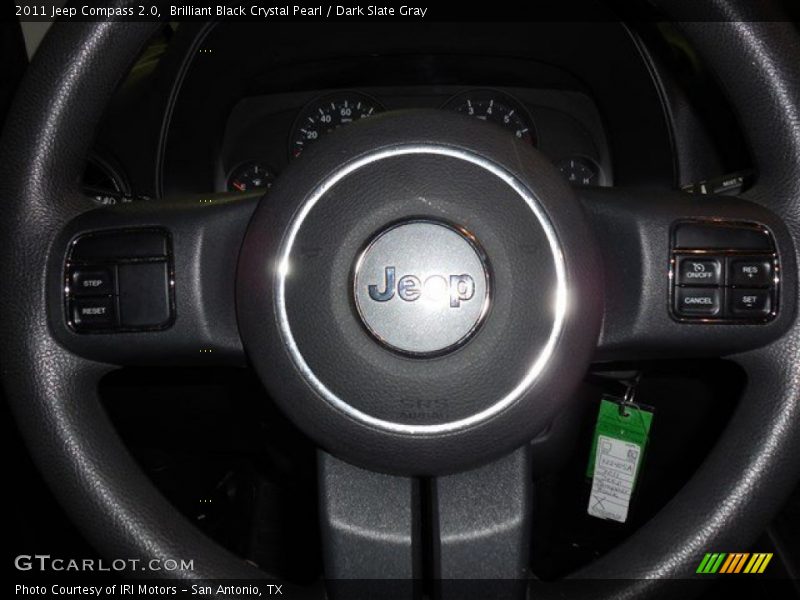 Brilliant Black Crystal Pearl / Dark Slate Gray 2011 Jeep Compass 2.0