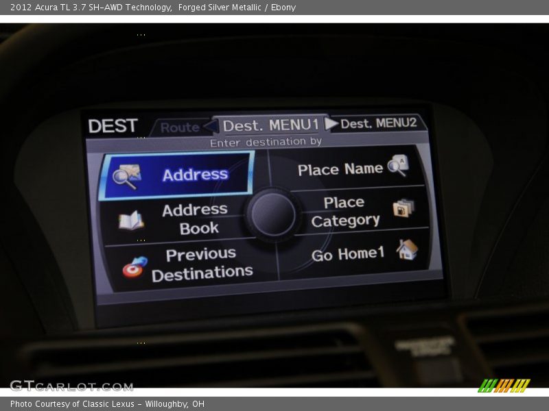 Forged Silver Metallic / Ebony 2012 Acura TL 3.7 SH-AWD Technology
