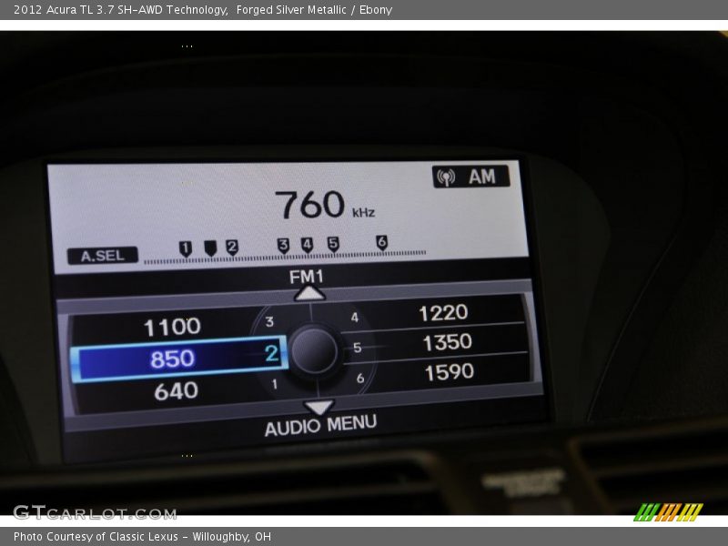 Forged Silver Metallic / Ebony 2012 Acura TL 3.7 SH-AWD Technology