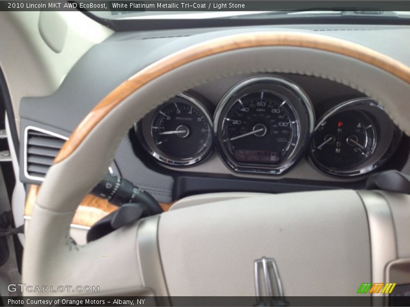 White Platinum Metallic Tri-Coat / Light Stone 2010 Lincoln MKT AWD EcoBoost