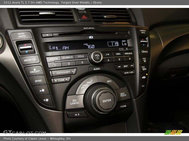 Forged Silver Metallic / Ebony 2012 Acura TL 3.7 SH-AWD Technology