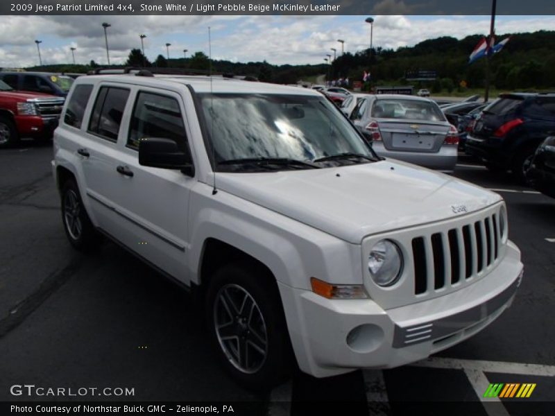Stone White / Light Pebble Beige McKinley Leather 2009 Jeep Patriot Limited 4x4