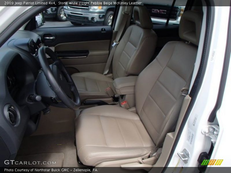 Stone White / Light Pebble Beige McKinley Leather 2009 Jeep Patriot Limited 4x4