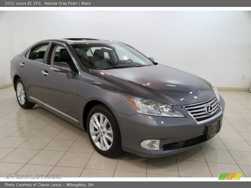 Nebula Gray Pearl / Black 2012 Lexus ES 350