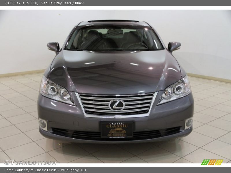 Nebula Gray Pearl / Black 2012 Lexus ES 350