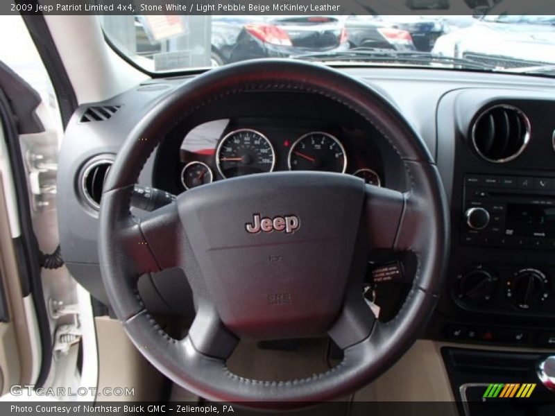 Stone White / Light Pebble Beige McKinley Leather 2009 Jeep Patriot Limited 4x4