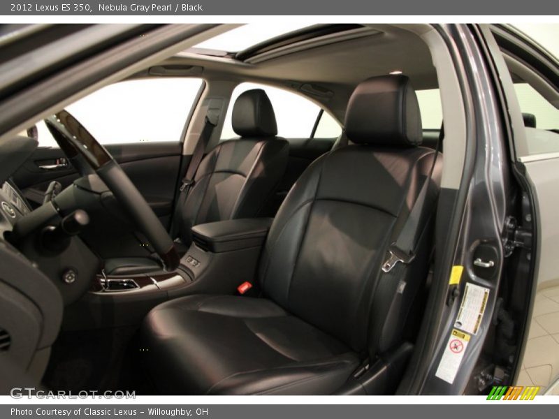 Nebula Gray Pearl / Black 2012 Lexus ES 350