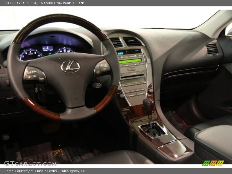 Nebula Gray Pearl / Black 2012 Lexus ES 350