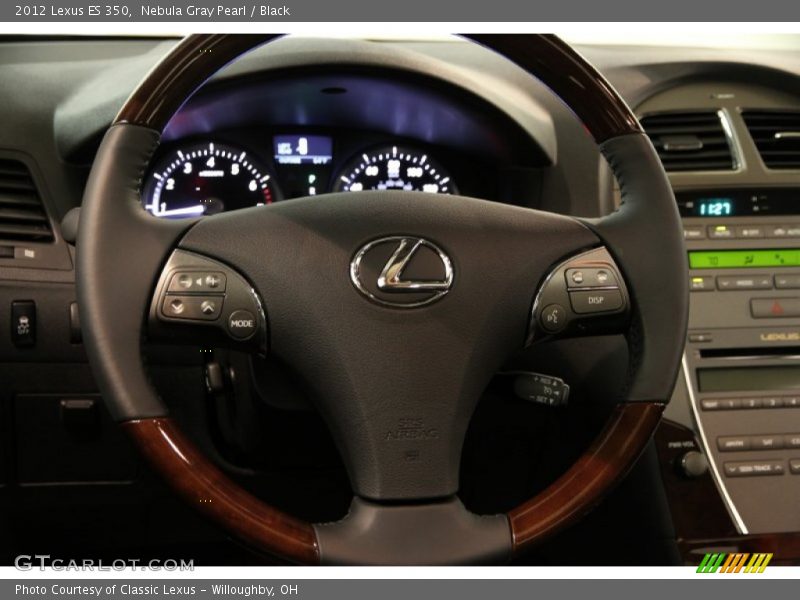 Nebula Gray Pearl / Black 2012 Lexus ES 350
