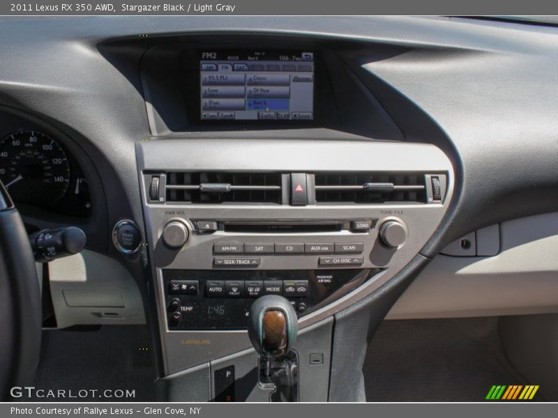 Stargazer Black / Light Gray 2011 Lexus RX 350 AWD