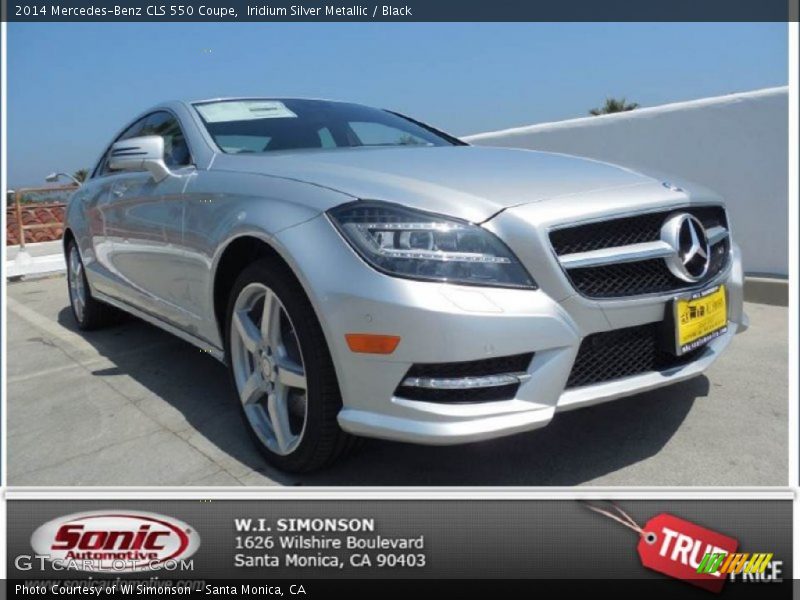 Iridium Silver Metallic / Black 2014 Mercedes-Benz CLS 550 Coupe