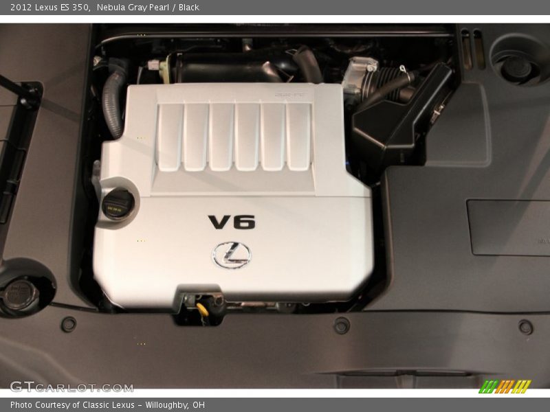 Nebula Gray Pearl / Black 2012 Lexus ES 350