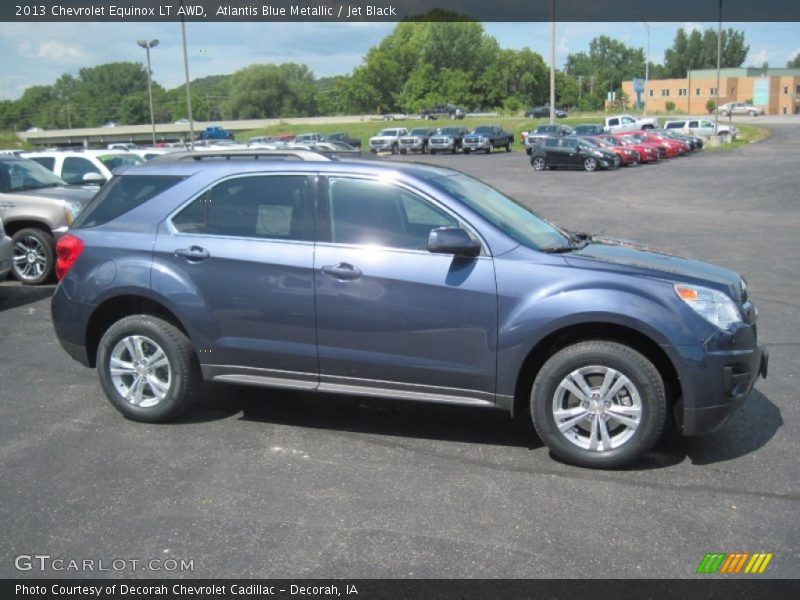 Atlantis Blue Metallic / Jet Black 2013 Chevrolet Equinox LT AWD