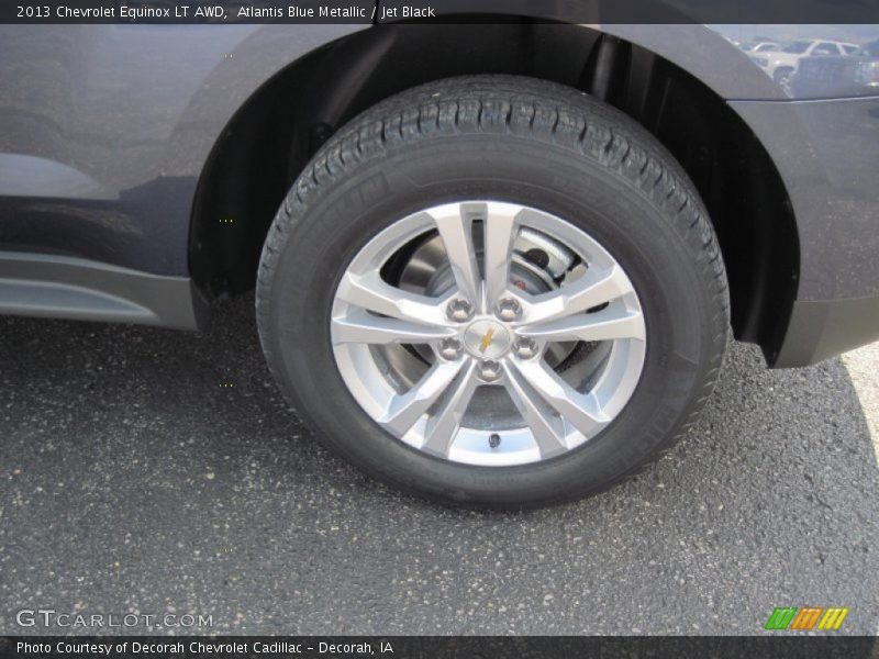 Atlantis Blue Metallic / Jet Black 2013 Chevrolet Equinox LT AWD