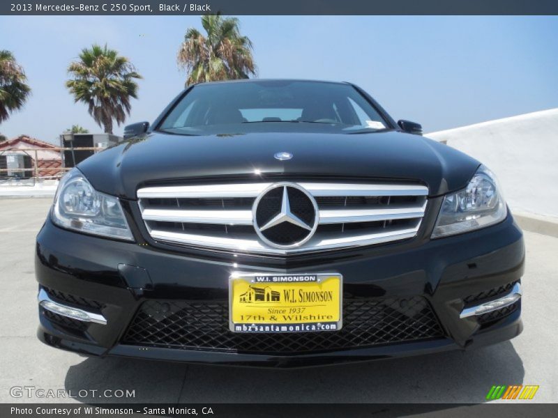 Black / Black 2013 Mercedes-Benz C 250 Sport