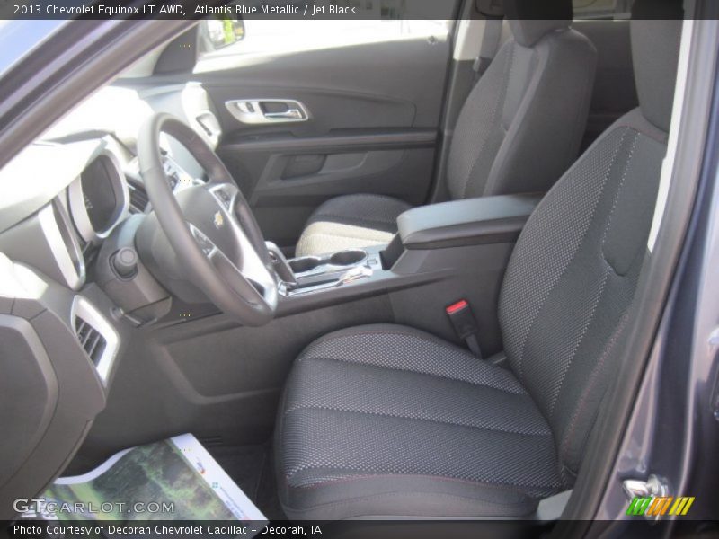 Atlantis Blue Metallic / Jet Black 2013 Chevrolet Equinox LT AWD
