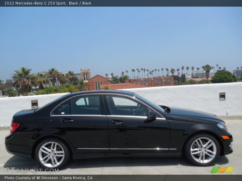 Black / Black 2013 Mercedes-Benz C 250 Sport