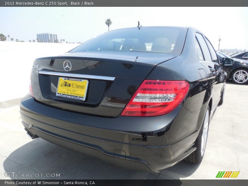 Black / Black 2013 Mercedes-Benz C 250 Sport