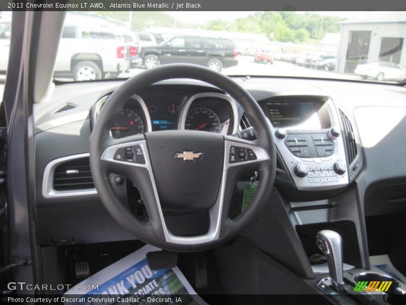 Atlantis Blue Metallic / Jet Black 2013 Chevrolet Equinox LT AWD