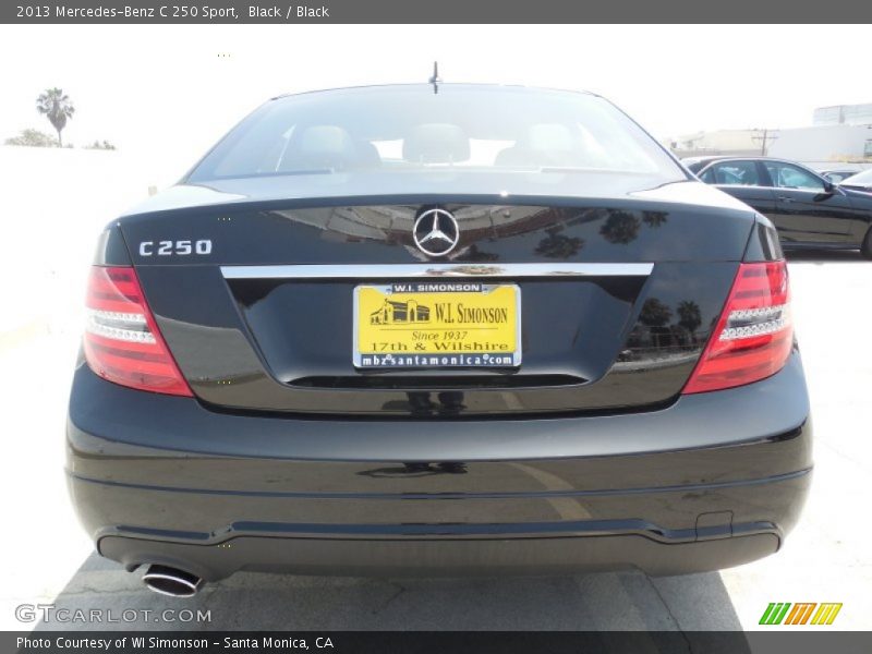 Black / Black 2013 Mercedes-Benz C 250 Sport