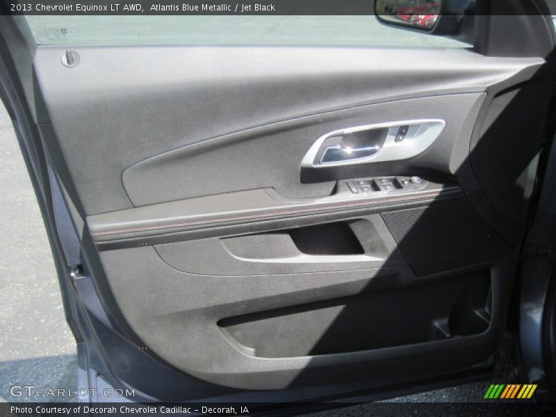Atlantis Blue Metallic / Jet Black 2013 Chevrolet Equinox LT AWD