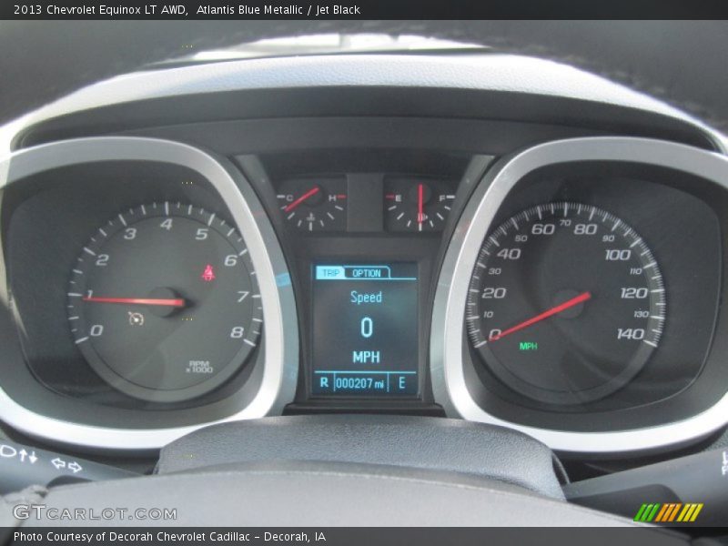 Atlantis Blue Metallic / Jet Black 2013 Chevrolet Equinox LT AWD