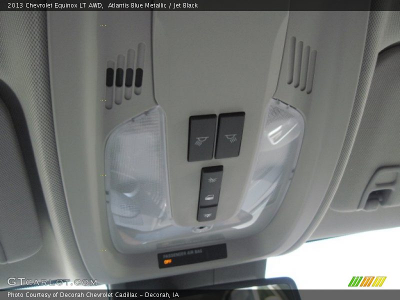 Atlantis Blue Metallic / Jet Black 2013 Chevrolet Equinox LT AWD