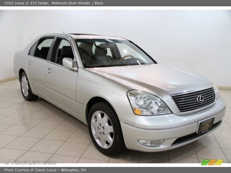 Millenium Silver Metallic / Black 2003 Lexus LS 430 Sedan